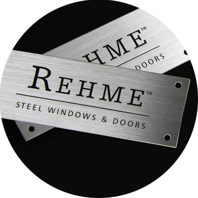 Brushed Steel Name Plate For Windows And Doors-Greatnameplates.com