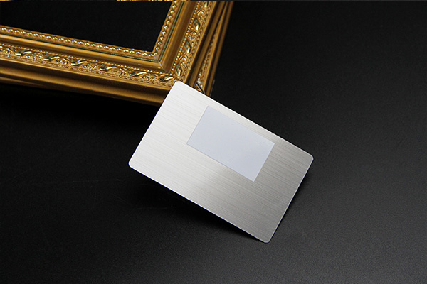 Customizable Printed Laser Engraving Brushed Blank Metal Card -  GreatNameplates