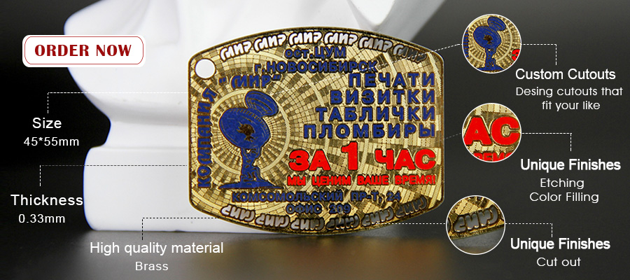 Wholesale Custom Cut Through Etching Brass Name Plate-GreatNameplates
