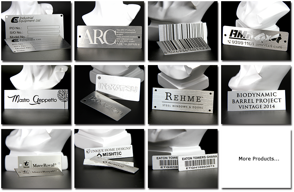 Brushed Stainless Steel Metal Nameplate Engraving Product Description Nameplate-GreatNameplates