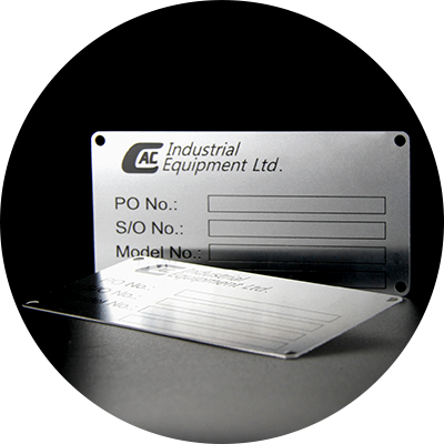 Custom Stainless Steel Data Metal Name Plate For Equipment-GreatNameplates