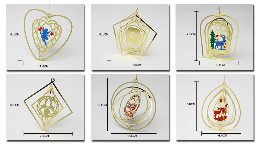 Free Design Metal Engraved Brass Christmas Ornaments For Promotion-Greatnameplates.com