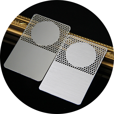 Manufacturers Customize Cut Out Metal Business Card Blanks Cards With Different Finishing-Greatnameplates.com