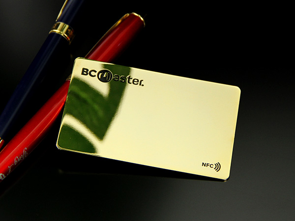 High-end Brass Mirror Contactless Metal NFC Card Supplier - GreatNameplates