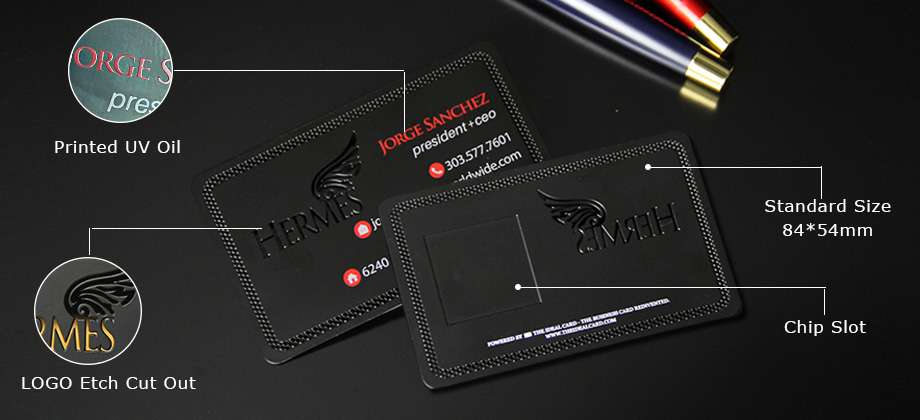 Contactless ID IC Smart RFID Chip Metal NFC Business Cards-GreatNameplates
