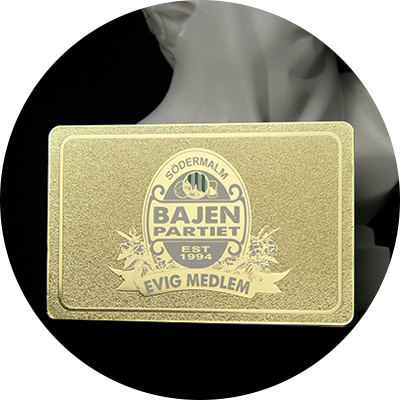 Customized Frosted Gold Luxury Metal Business Cards-GreatNameplates