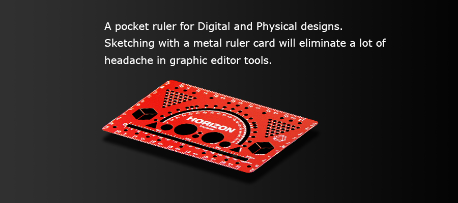 New Type of Portable Metal Ruler Card for Digital and Physical Design-Greatnameplates.com